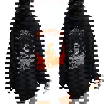 Black Unapologetically Dope Junenth Black History Women Oversized Hoodie Back Print - Seseable