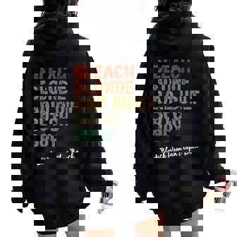 Bleach Blonde Bad Built Butch Body Black Woman Melanin Women Oversized Hoodie Back Print - Thegiftio
