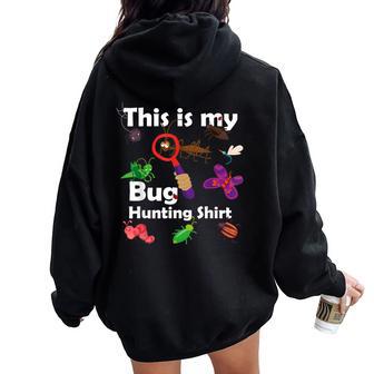 Bug Hunter For Girls & Boys Bug Hunter Women Oversized Hoodie Back Print - Thegiftio UK