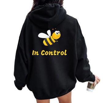 Bumble Bee Manchester Motivational Inspirational Healthy Women Oversized Hoodie Back Print - Thegiftio UK