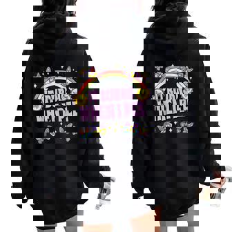 It Burns When I Pee Sarcastic Ironic Y2k Inappropriate Women Oversized Hoodie Back Print - Seseable