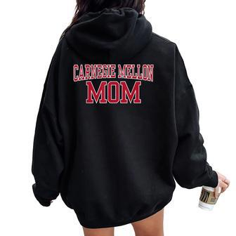 Carnegie Mellon University Mom Wht01 Women Oversized Hoodie Back Print - Thegiftio UK
