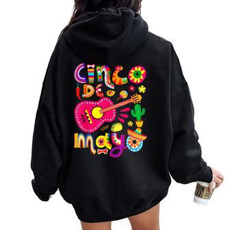 Cinco De Mayo Mexican Fiesta 5 De Mayo Girls Women Oversized Hoodie Back Print | Mazezy
