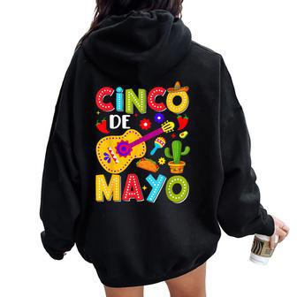 Cinco De Mayo Mexican Fiesta Squad 5 De Mayo For Men Women Oversized Hoodie Back Print - Seseable