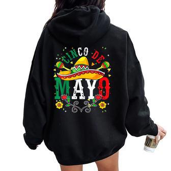 Cinco De Mayo Party Mexican Fiesta 5 De Mayo For Men Women Oversized Hoodie Back Print | Mazezy