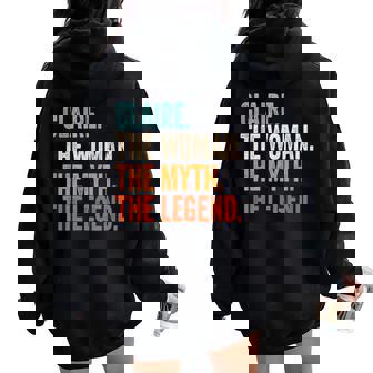 Claire The Woman The Myth The Legend First Name Claire Women Oversized Hoodie Back Print - Seseable