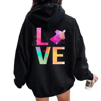 Colorful Wingsuit Flying Mom Wingsuit Flying Women Oversized Hoodie Back Print - Monsterry