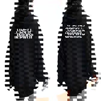 Currently Unsupervised Sarcastic Sayings Sarcasm Women Oversized Hoodie Back Print - Thegiftio UK