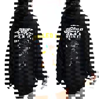 Dabbing Graduation Class Of 2024 Girl Kindergarten Nailed It Women Oversized Hoodie Back Print - Seseable
