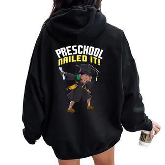 Dabbing Graduation Class Of 2024 Girl Preschool Nailed It Women Oversized Hoodie Back Print - Monsterry UK