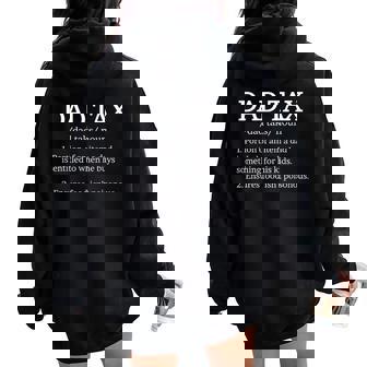 Dad Tax For Dad Tax Definition Family Matching Women Oversized Hoodie Back Print | Mazezy