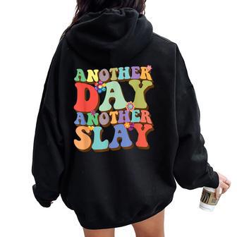 Another Day Another Slay Queen Women's Slay Women Oversized Hoodie Back Print - Thegiftio UK