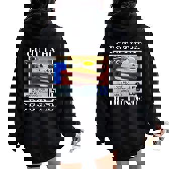 I Got That Dog In Me Hot Dogs Combo Women Women Oversized Hoodie Back Print | Mazezy