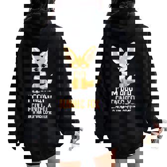 Fennec Fox Costume Girls Fox Women Oversized Hoodie Back Print | Mazezy