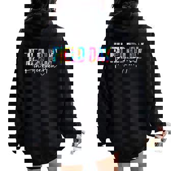 Field Day Fun Day Kindergarten Field Trip Student Teacher Women Oversized Hoodie Back Print | Mazezy