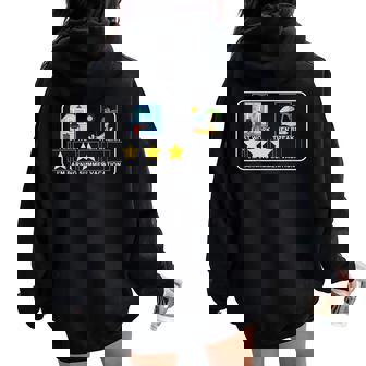 First Work Then Break Summer Vacation Teacher Teachers Women Oversized Hoodie Back Print | Mazezy