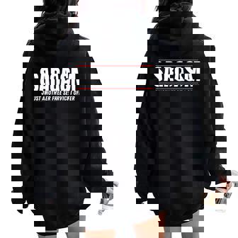 Adult Work Joke Humor Sarcastic Rude For Women Women Oversized Hoodie Back Print - Thegiftio UK