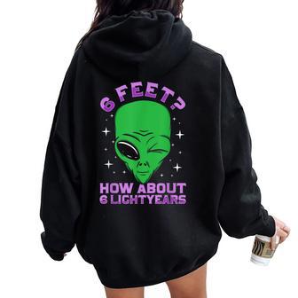 Alien Ufo 2020 Space Sarcastic Retro Women Oversized Hoodie Back Print - Thegiftio UK