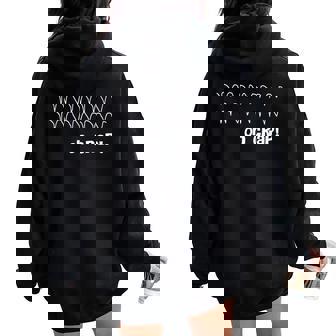 Cardiac Rhythm Oh Crap Nurse Women Oversized Hoodie Back Print | Mazezy