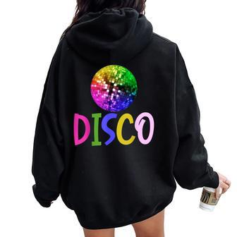 Disco Balls Club Party For Night Life Boys And Girls Women Oversized Hoodie Back Print - Thegiftio UK