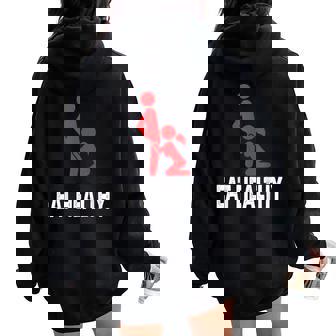 Eat Healthy Sexy Rude Valentine Day Women Oversized Hoodie Back Print - Thegiftio UK