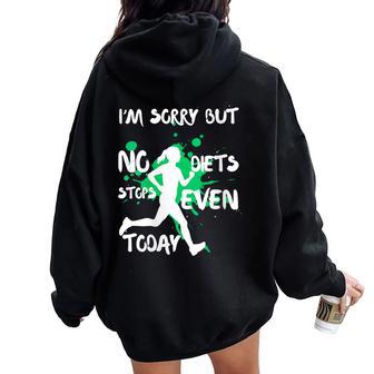 International No Diet Program Day 2024 Don't Fail Women Oversized Hoodie Back Print - Monsterry UK