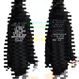 Jone Waste Your Miss You Jone Waste Yore Toye Monme Women Oversized Hoodie Back Print | Mazezy