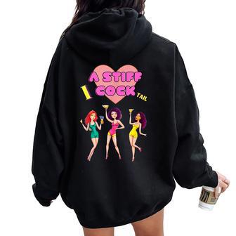 T Rude For Stag Do Women Oversized Hoodie Back Print - Thegiftio UK