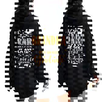 Proud Grandma Of A Class Of 2024 5Th Grade Graduate Women Oversized Hoodie Back Print | Mazezy