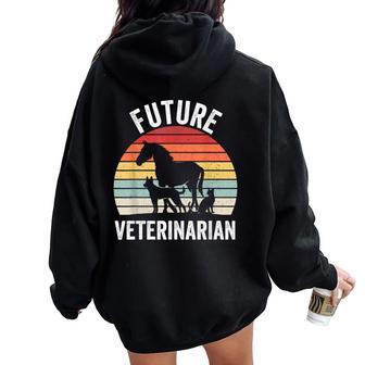 Future Veterinarian Boy Girl Veterinary Vet Costume Women Oversized Hoodie Back Print - Monsterry AU