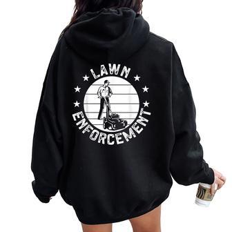 Gardener Gardening Lawn Enforcement Garden Plant Women Oversized Hoodie Back Print - Thegiftio UK