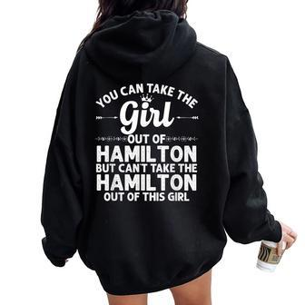 Girl Out Of Hamilton Al Alabama Home Roots Usa Women Oversized Hoodie Back Print - Monsterry