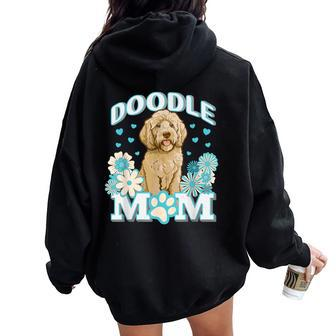 Goldendoodle Doodle Dog Mom Mum Women Oversized Hoodie Back Print - Seseable