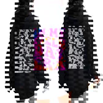 Groovy In My Field Day Era Hologram Field Day Women Oversized Hoodie Back Print | Mazezy
