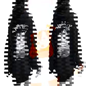 Guinea Pig Mom Girls Women Oversized Hoodie Back Print - Thegiftio