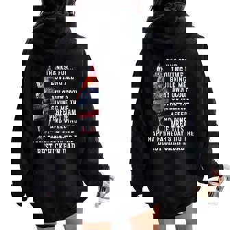 Happy Father's Day To The Best Chicken Dad Women Oversized Hoodie Back Print - Seseable