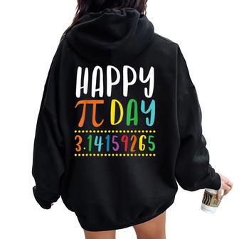 Happy Pi Day Math Lover Student Teacher 314 Women Oversized Hoodie Back Print - Thegiftio UK