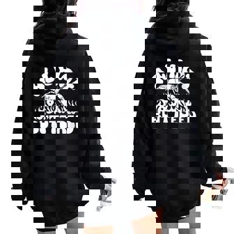 All Hot & Buttered Crawfish Eating Lover Women Oversized Hoodie Back Print - Thegiftio