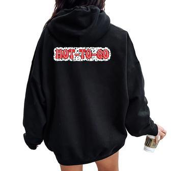 Hot To Go Groovy Leopard Women Oversized Hoodie Back Print - Monsterry CA