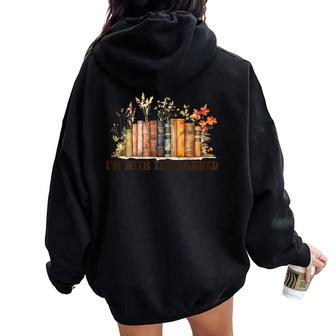 I'm With The Banned Books Read Lovers Sunflower For Women Women Oversized Hoodie Back Print - Monsterry UK