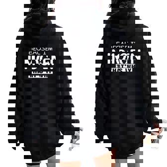 Imogen Personalized Birthday Idea Girl Name Imogen Women Oversized Hoodie Back Print - Seseable