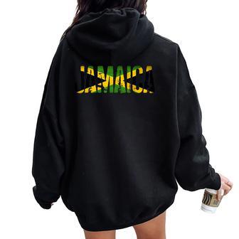 Jamaica Jamaica Clothes Jamaica For Women Women Oversized Hoodie Back Print - Thegiftio UK