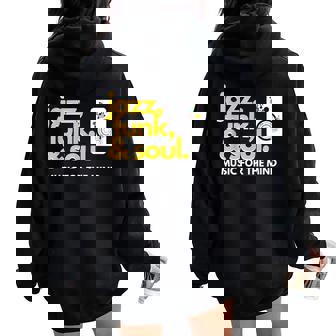 Jazz Funk & Soul Cool Hip Jazz Women Oversized Hoodie Back Print - Thegiftio