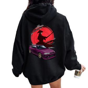 Jdm Skyline R33 Car Tuning Japan Samurai Drift Women Oversized Hoodie Back Print - Monsterry UK