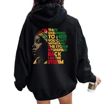Junenth 2024 Celebrate Black Freedom History Month Women Oversized Hoodie Back Print - Monsterry DE