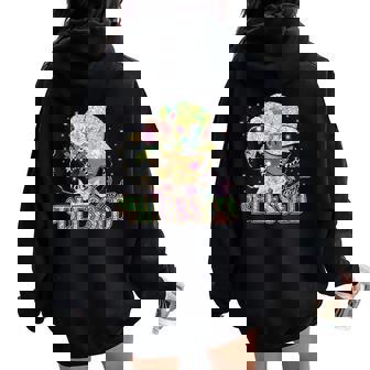 Junenth Queen African American Black Queen Women Oversized Hoodie Back Print | Seseable CA
