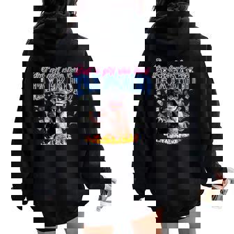 Just A Girl Who Loves Tax Fraud Vintage Bootleg Rap 90S Women Oversized Hoodie Back Print - Thegiftio