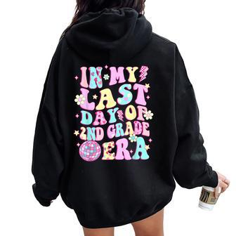 In My Last Day 2Nd Grade Era Smile Face Last Day Of School Women Oversized Hoodie Back Print - Monsterry UK