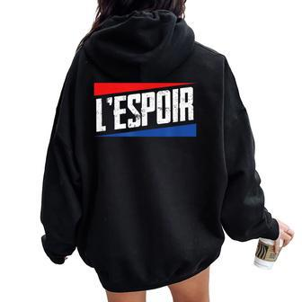 L'espoir – Hope Looking To The Future Women Oversized Hoodie Back Print - Monsterry AU