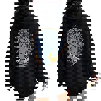 I Love 70'S 80'S Funk Soul Music Women Oversized Hoodie Back Print - Thegiftio